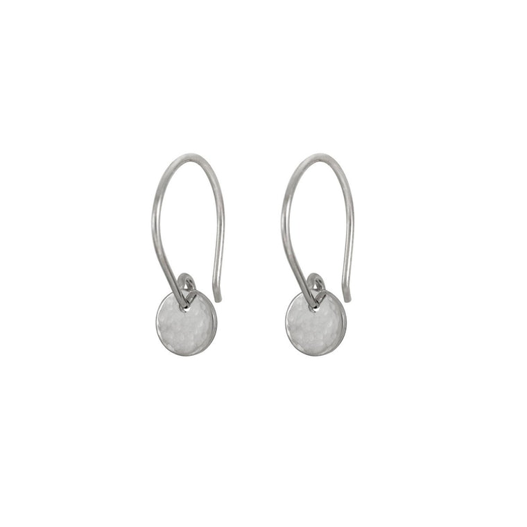 Tiny Dot Drop Earrings in Silver - Lulu + Belle Jewellery