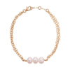 Triple Freshwater Pearl Bracelet Gold - Lulu + Belle Jewellery