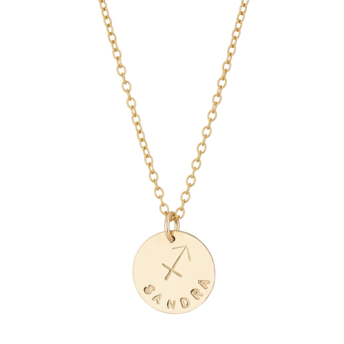 Zodiac Name Necklace Gold - Lulu + Belle Jewellery