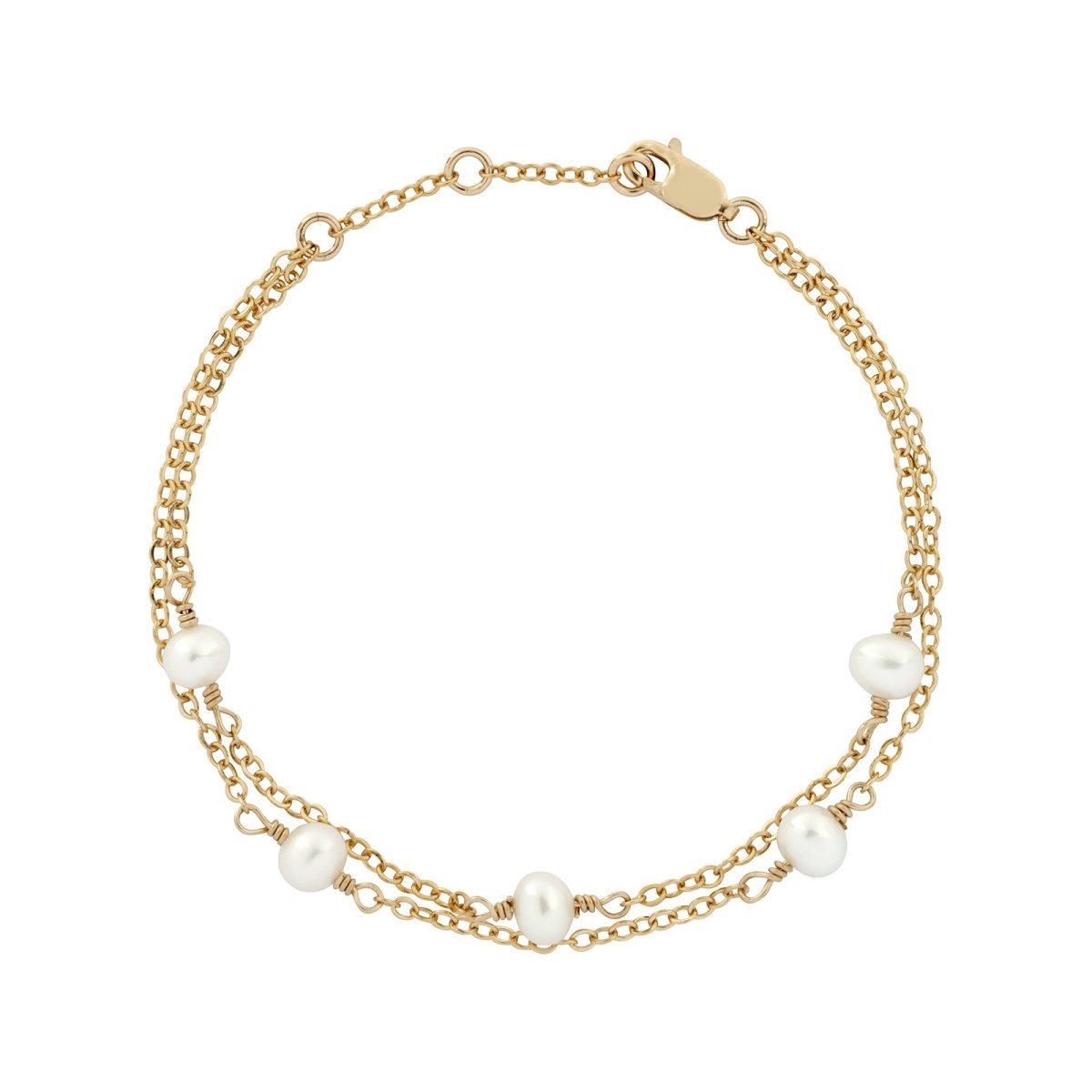 ZOE Layered Pearl Bracelet Gold or Silver - Lulu + Belle Jewellery